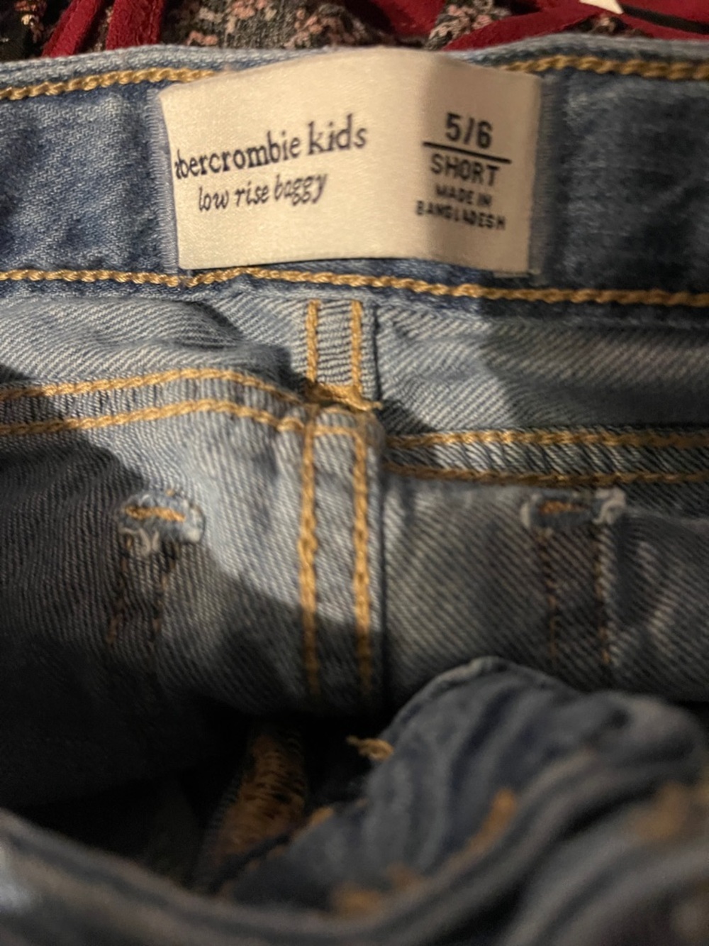 abercrombie kids Light Blue Wide-Leg Jeans with Cream Embroidery - Picture 2 of 6